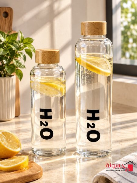قنينة مياه زجاجية H2O